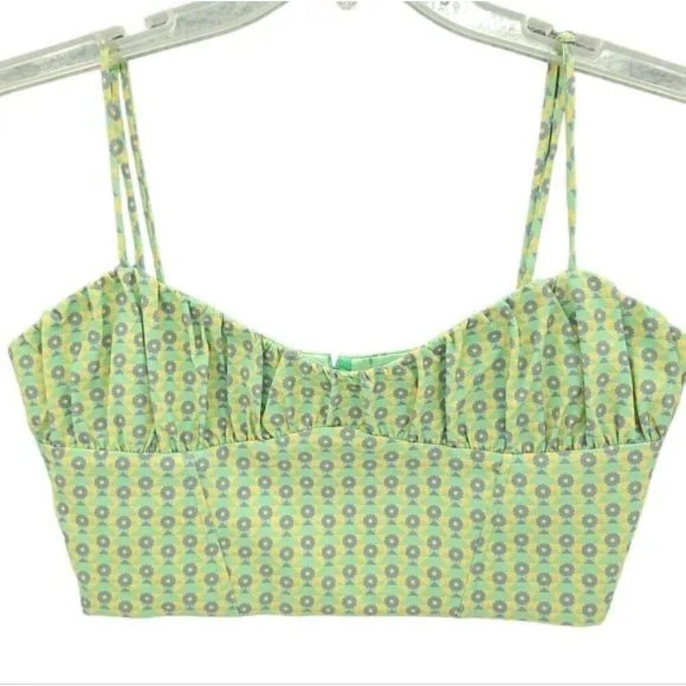 5 for $25 Zara Floral Corset Top W/ Adjustable Straps MED